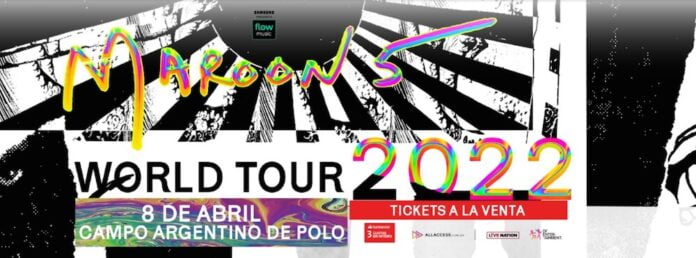 MAROON 5 REGRESA A ARGENTINA: VIERNES 8 DE ABRIL 2022 - CAMPO ARGENTINO DE POLO