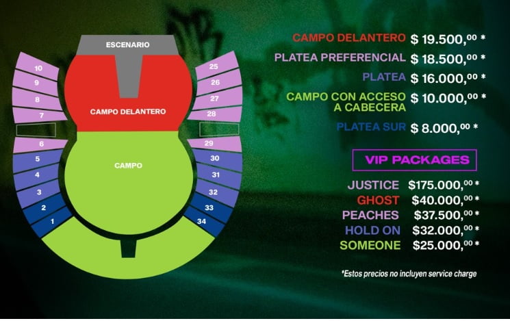 Justin Bieber. Plano y entradas Argentina