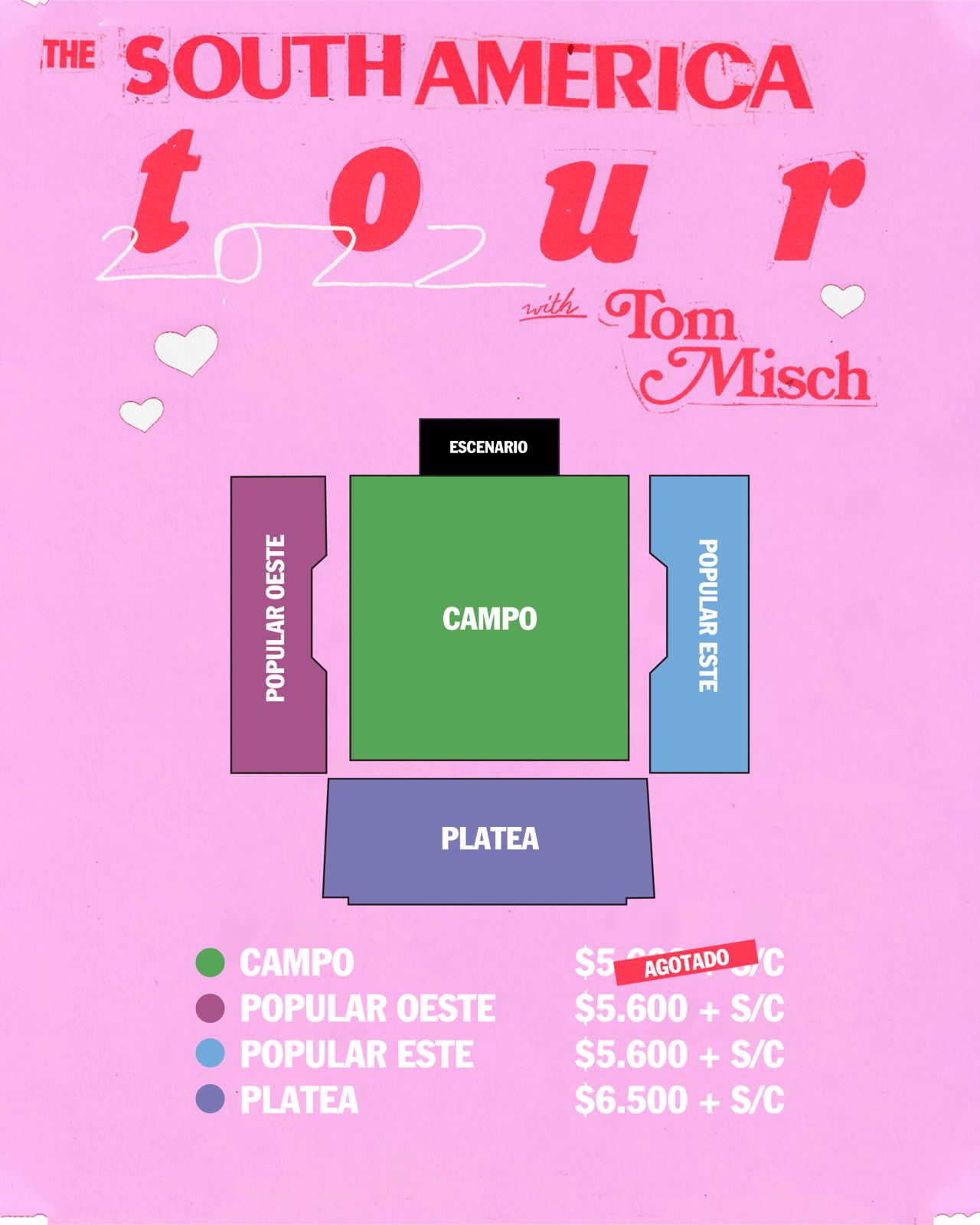 Tom Misch en Argentina. 18 de mayo, Estadio Obras