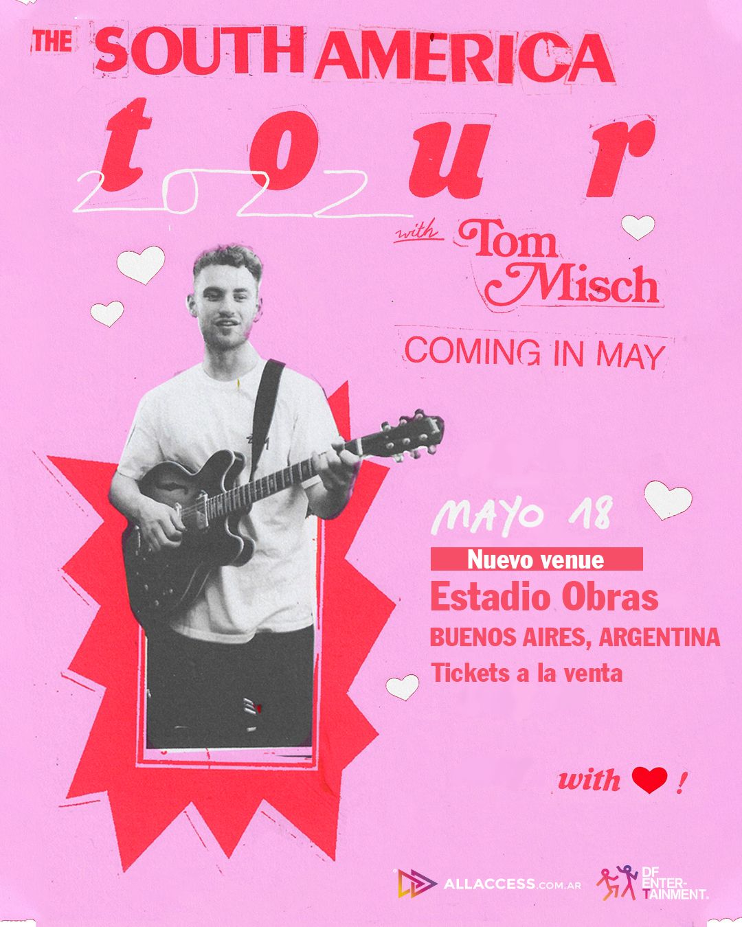 Tom Misch en Argentina. 18 de mayo, Estadio Obras